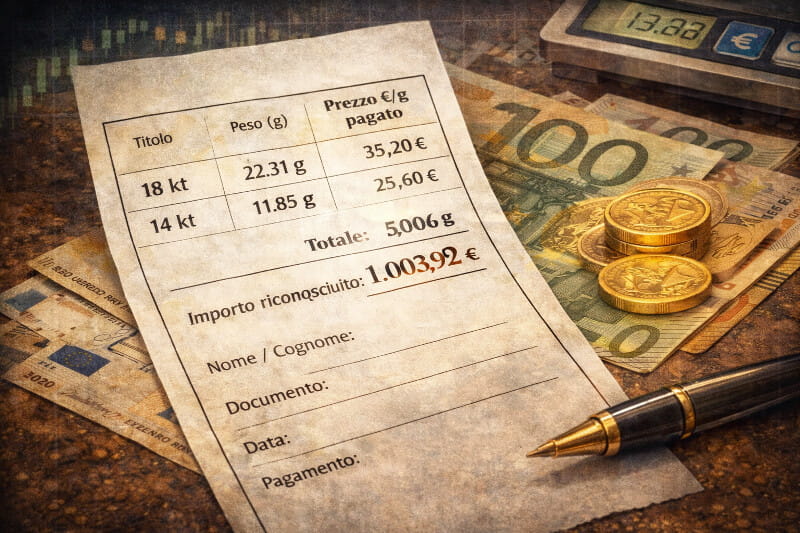 Documento e calcoli della valutazione: spread chiaro quando i numeri sono dichiarati