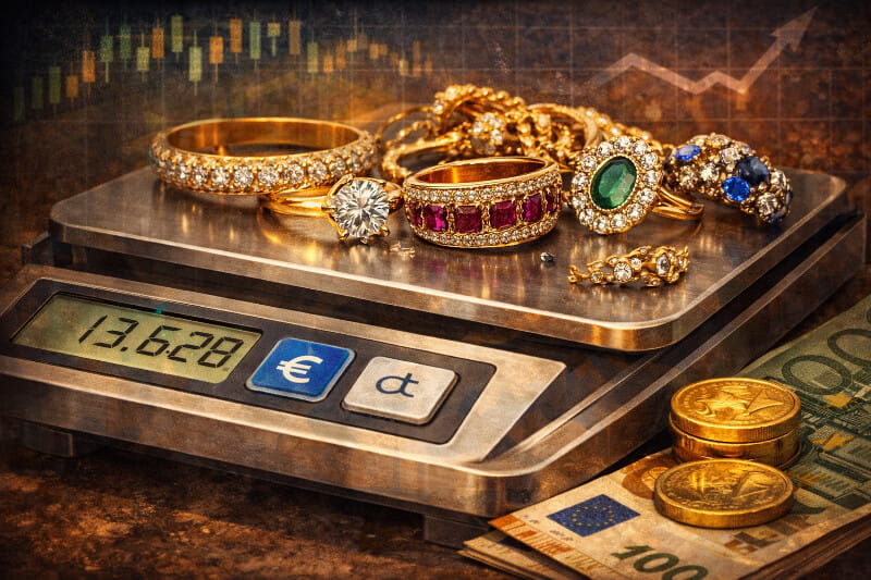 Gioielli con pietre: il prezzo pagato può cambiare per gestione e rischio
