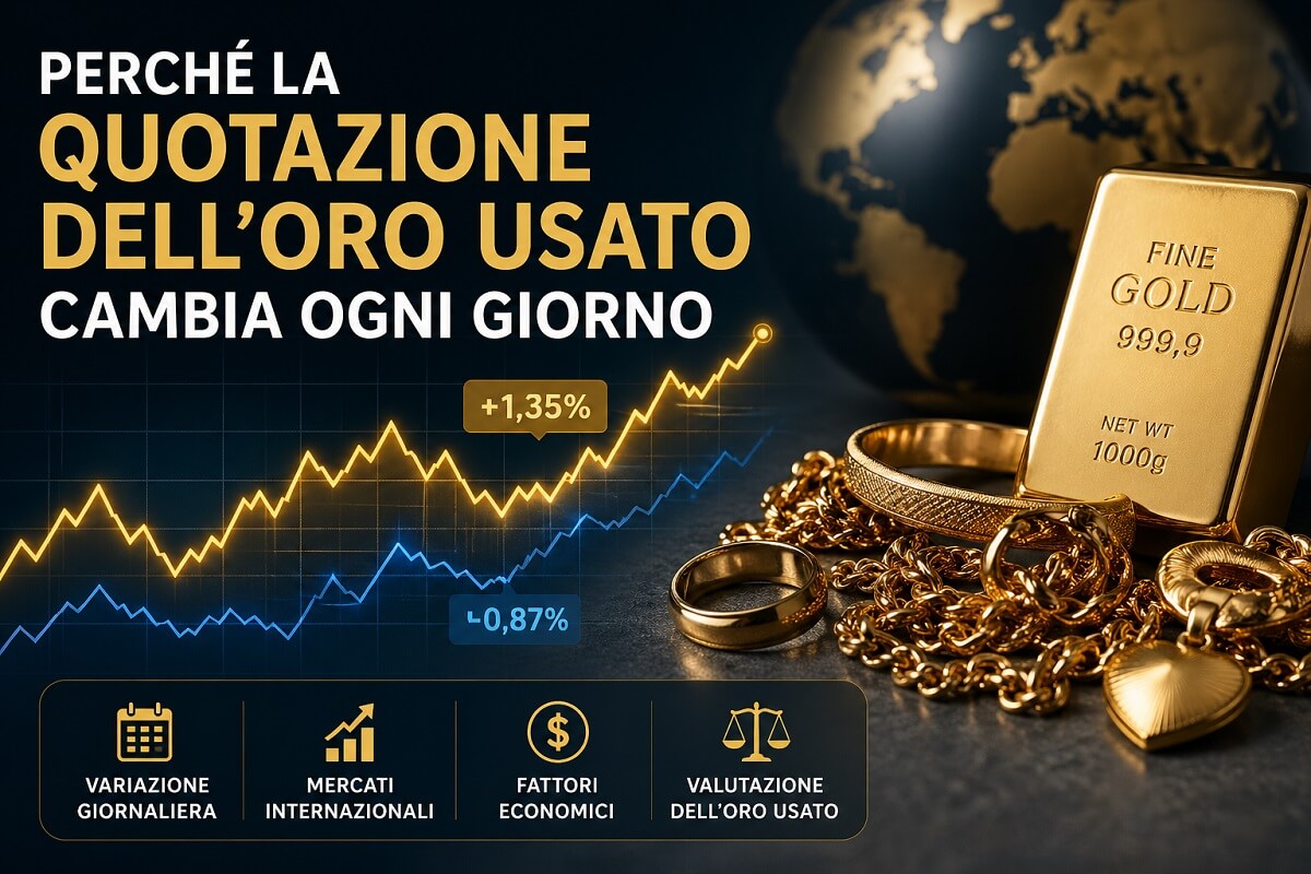 Perché la quotazione dell’oro usato cambia ogni giorno